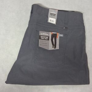 Eddie Bauer Adventure Trek Pants Men's 42x32 Gray New With Tags